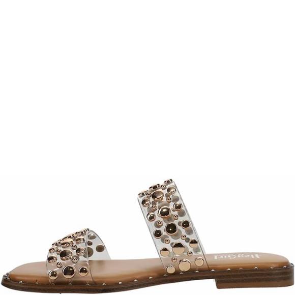 NEW CORKYS FOOTWEAR women's magnet sandal in clear - Picture 2 of 3